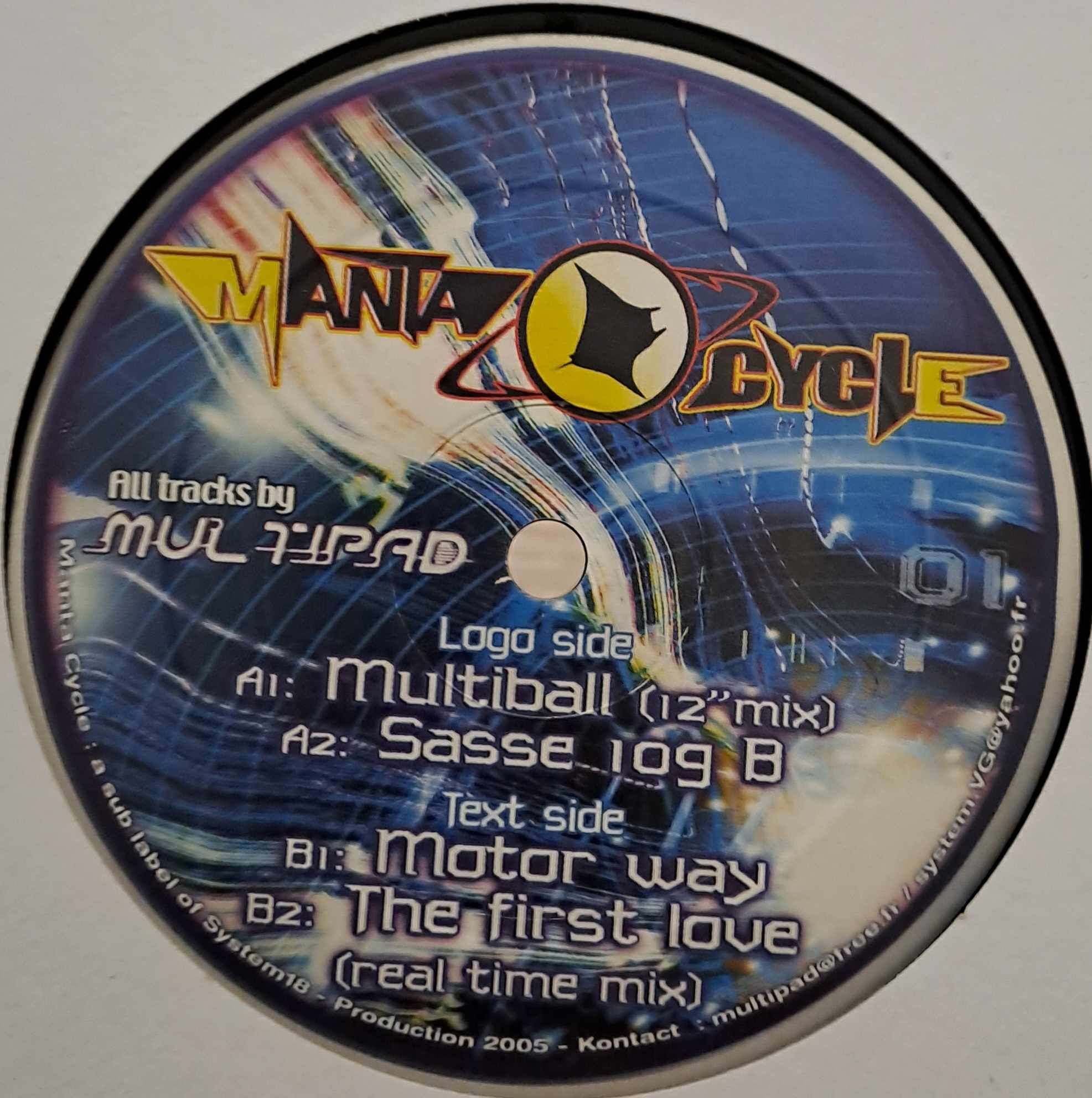 Manta Cycle 01 - vinyle freetekno